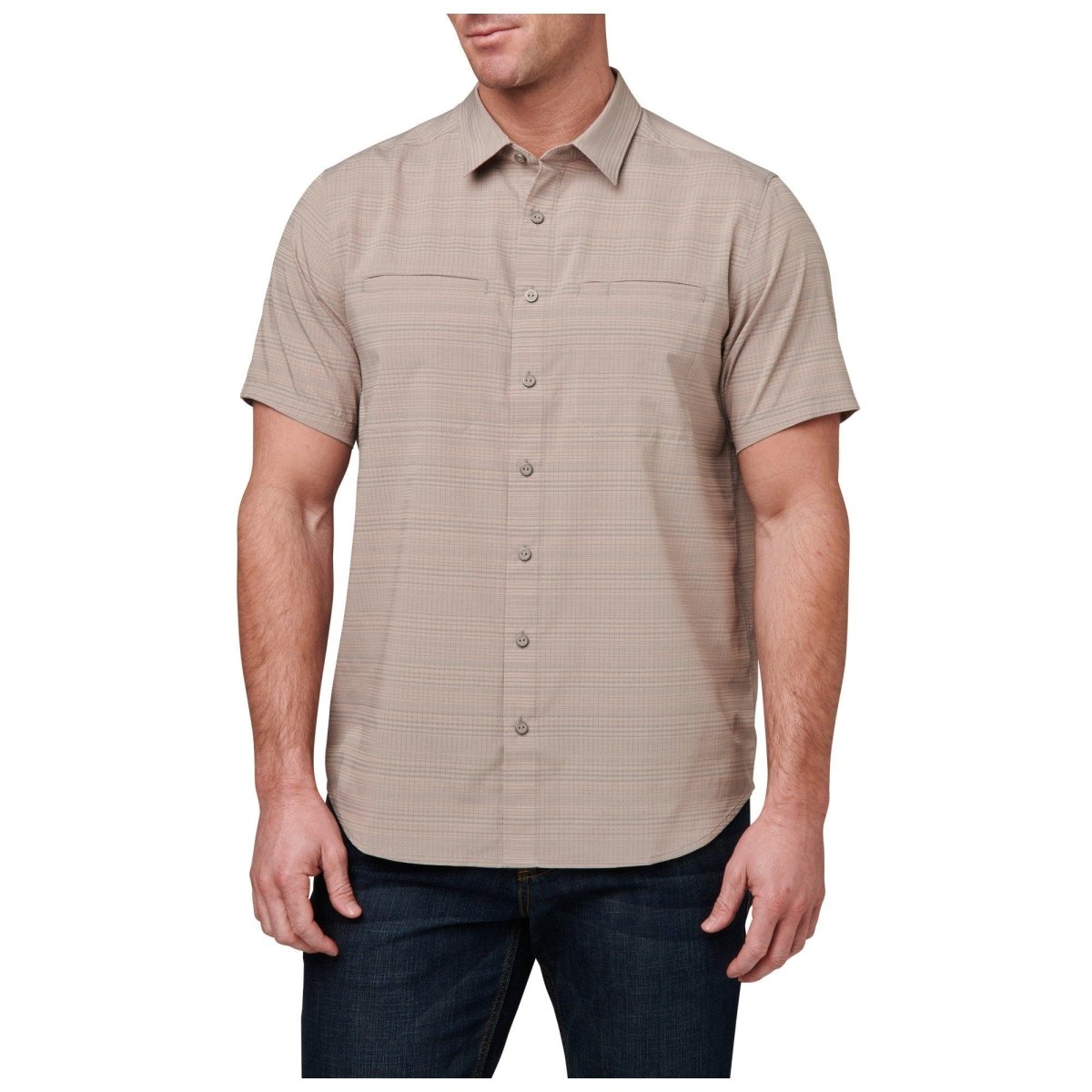 CAMISA TACTICA 5.11 - ELLIS SHORT SLEEVE SHIRT - Risk Top Tactical