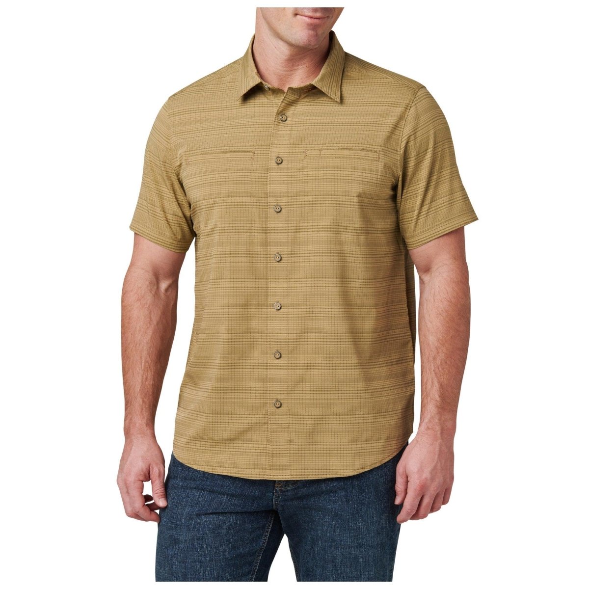 CAMISA TACTICA 5.11 - ELLIS SHORT SLEEVE SHIRT - Risk Top Tactical