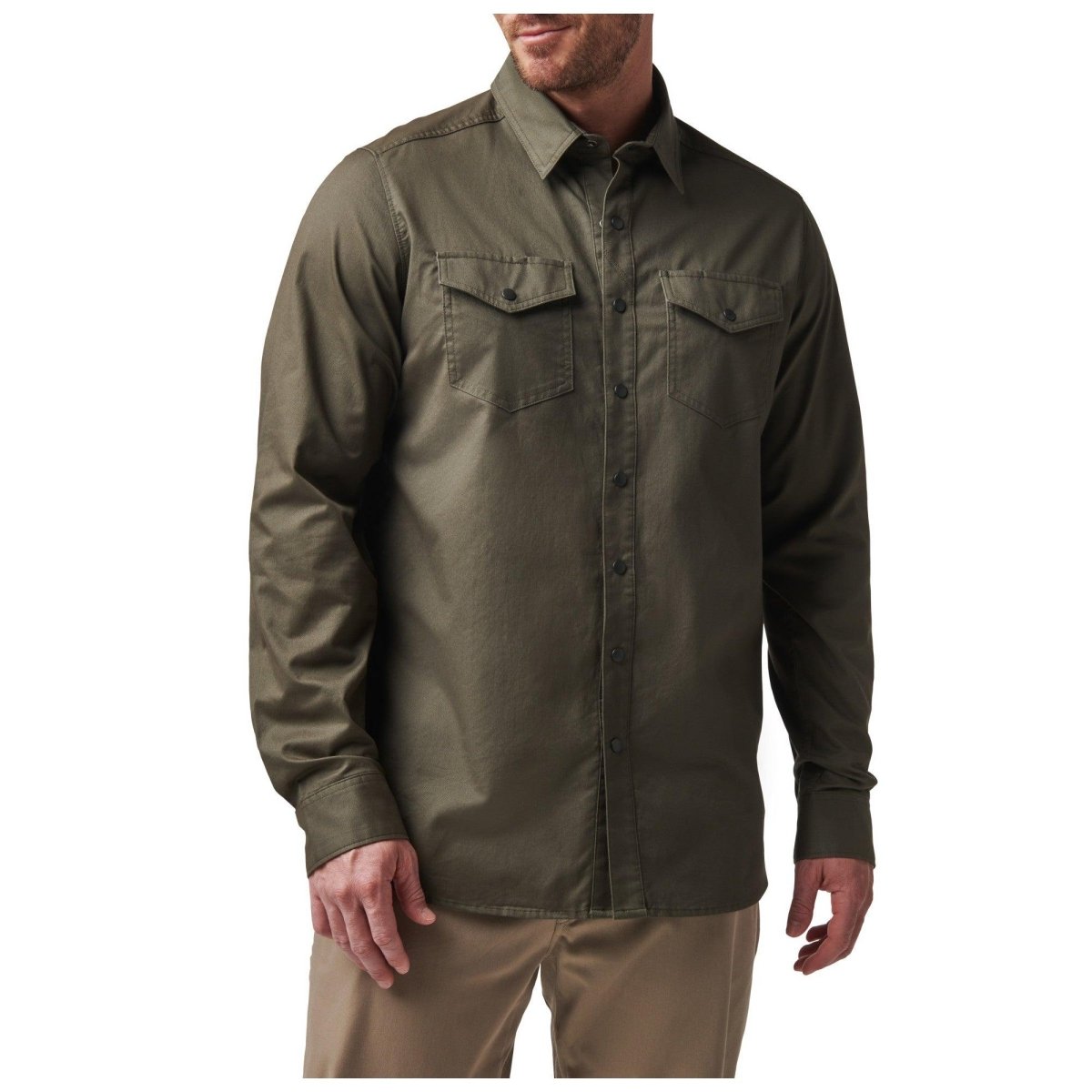 CAMISA TACTICA 5.11 - GUNNER SOLID MANGA LARGA - Risk Top Tactical