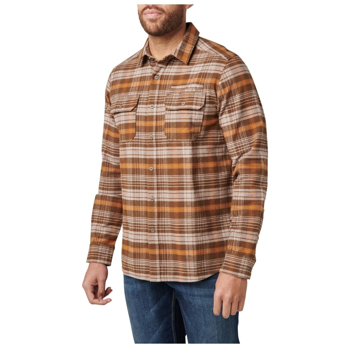 CAMISA TACTICA 5.11 - LESTER MANGA LARGA - Risk Top Tactical