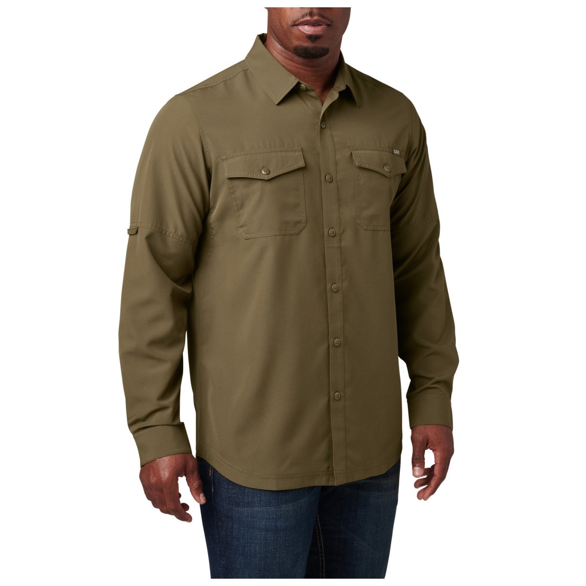 CAMISA TACTICA 5.11 - MARKSMAN MANGA LARGA - Risk Top Tactical