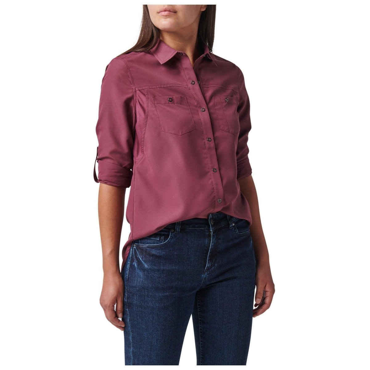 CAMISA TACTICA 5.11 - MARKSMAN MANGA LARGA PARA MUJER - Risk Top Tactical