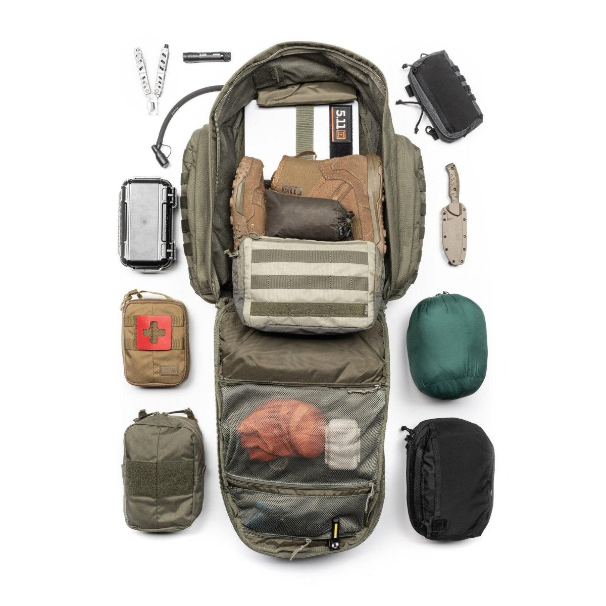 MOCHILA TACTICA 5.11 - RUSH 72 2.0 - Risk Top Tactical