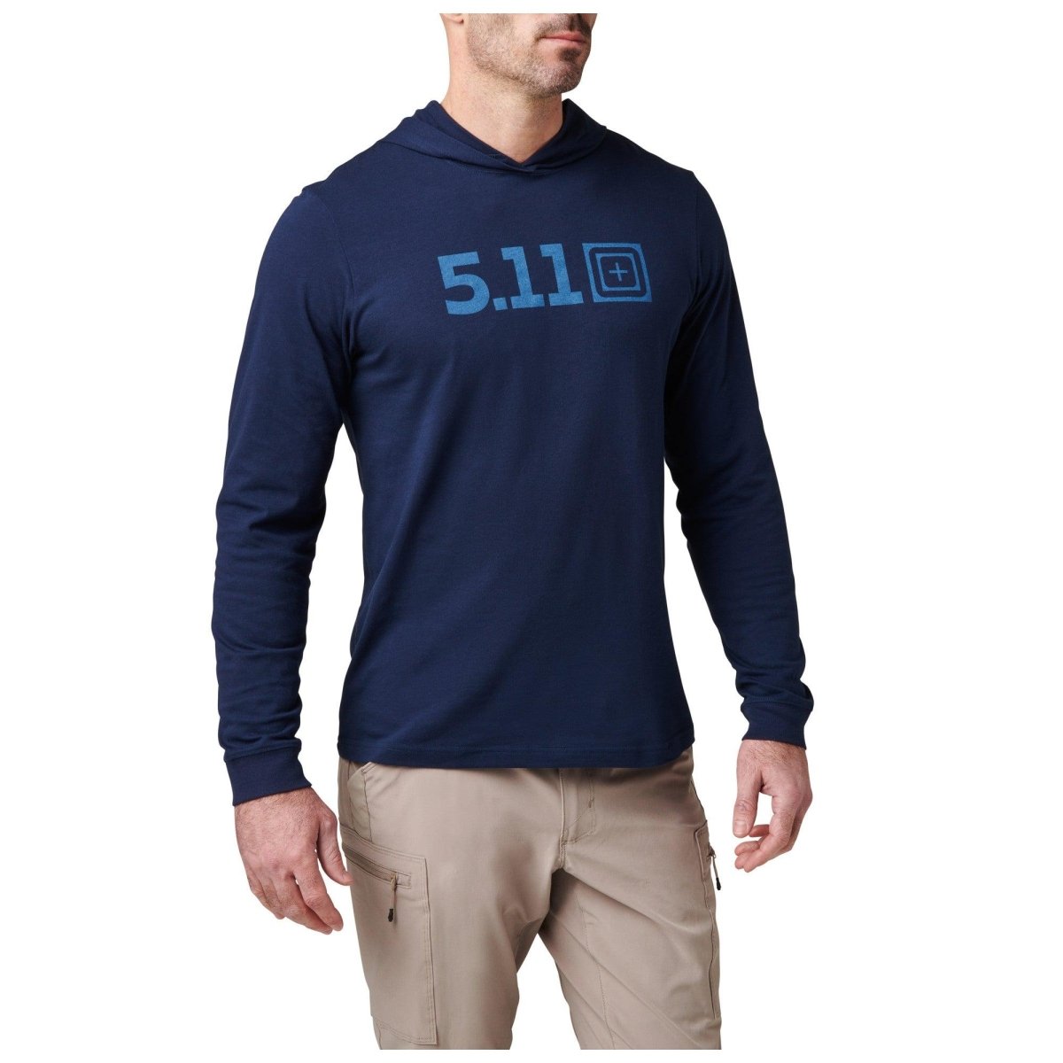 PLAYERA TACTICA 5.11 - HOODED L/S TEE - Risk Top Tactical