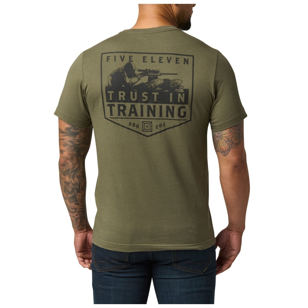 PLAYERA TACTICA 5.11 - TRUST IN TRAINING - Risk Top Tactical