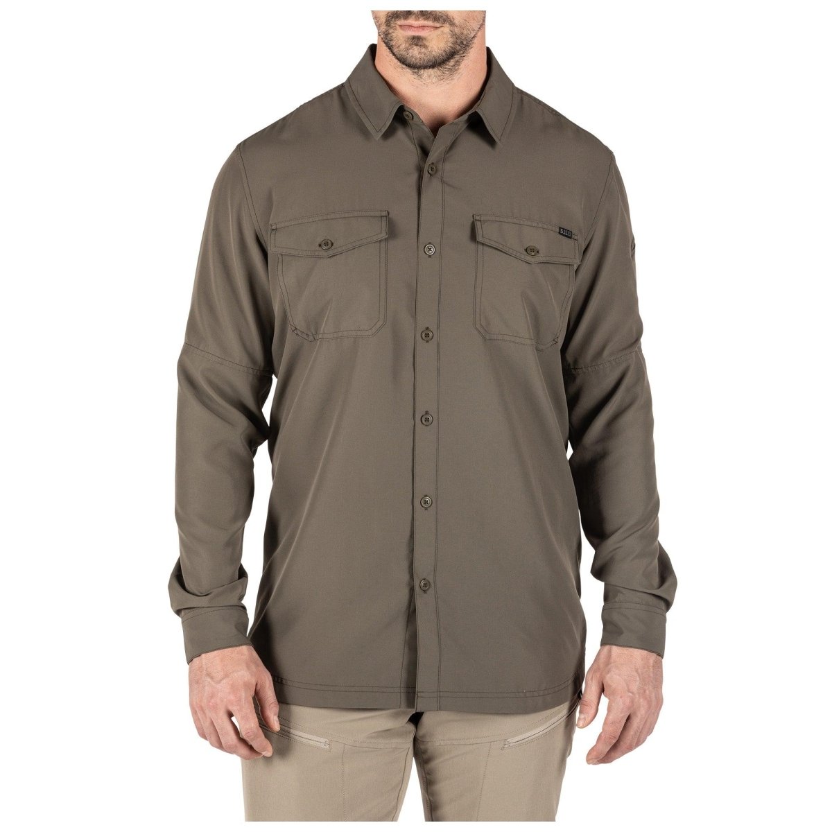 CAMISA TACTICA 5.11 - MARKSMAN MANGA LARGA - Risk Top Tactical