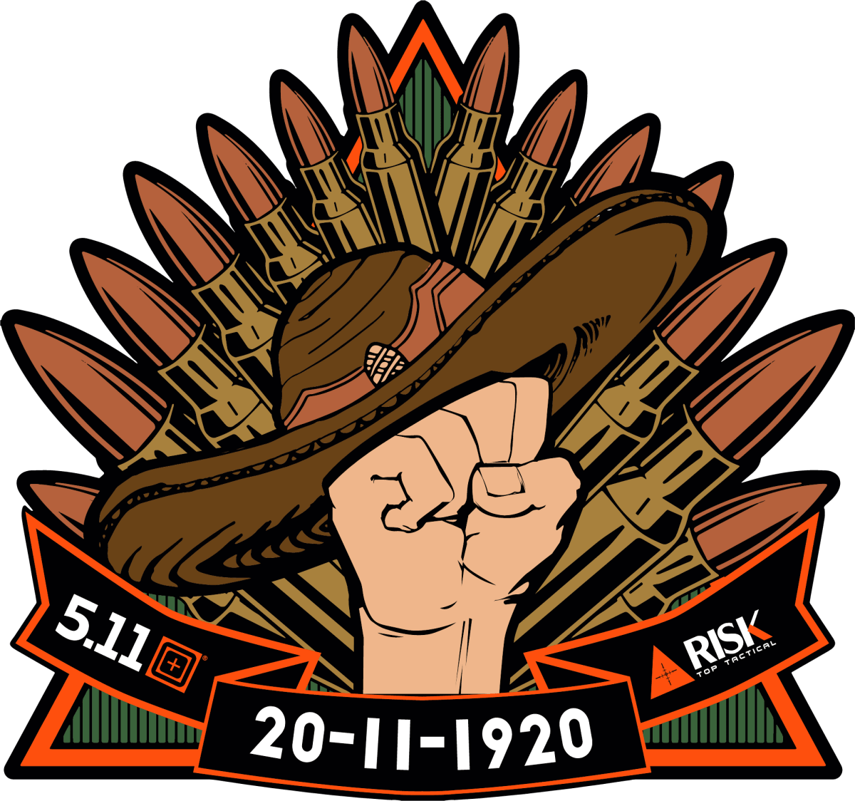 PARCHE TACTICO 5.11 - STATE OF REVOLUCION - Risk Top Tactical