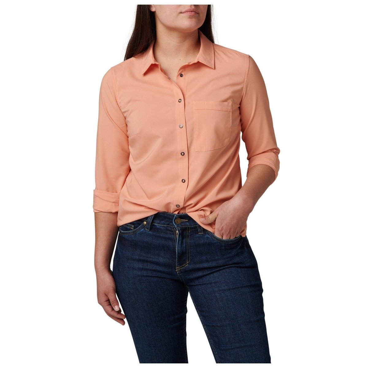 CAMISA 5.11 - LIBERTY FLEX MANGA LARGA PARA MUJER - Risk Top Tactical