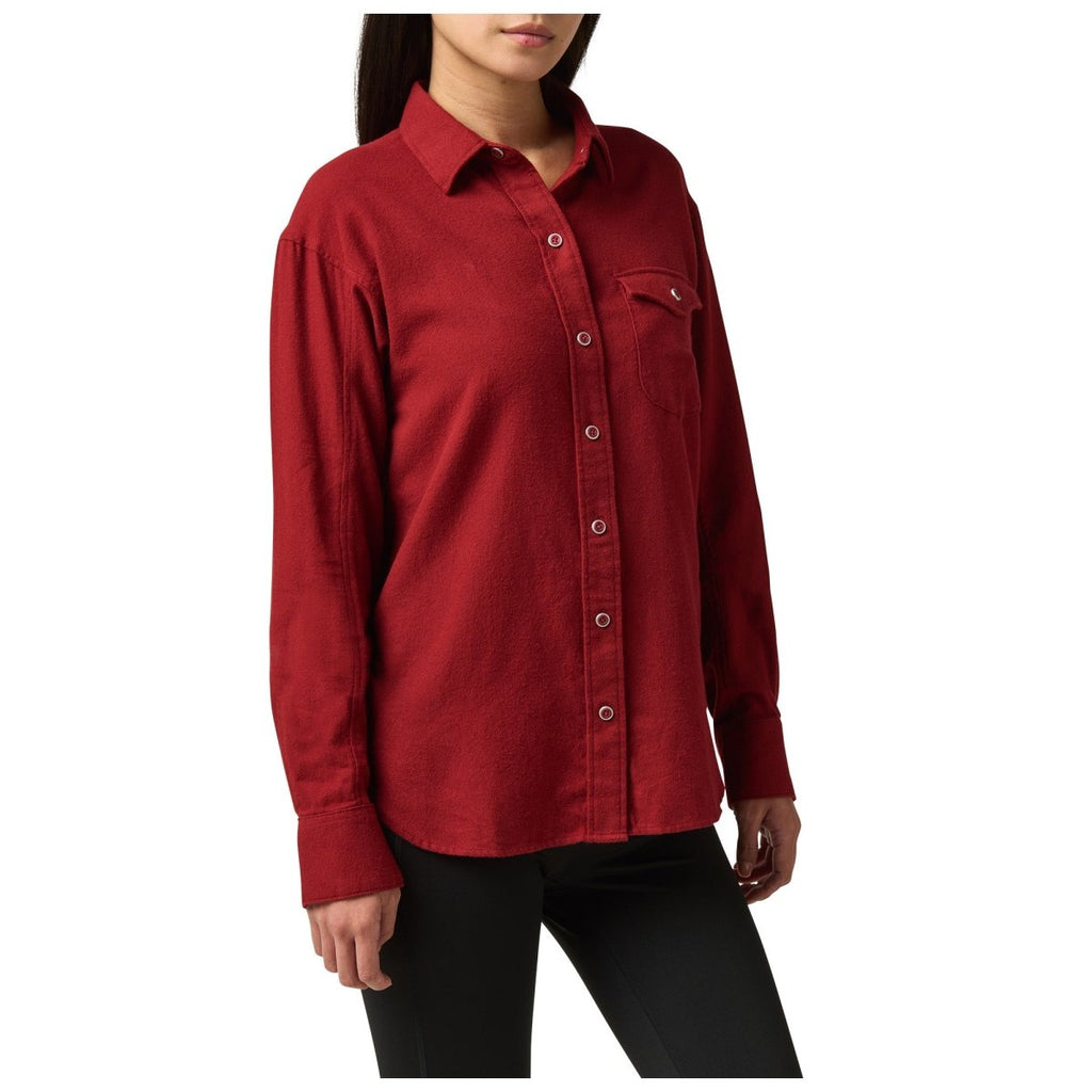 CAMISA TACTICA 5.11 - BRIANNA SOLID FLANNEL - Risk Top Tactical
