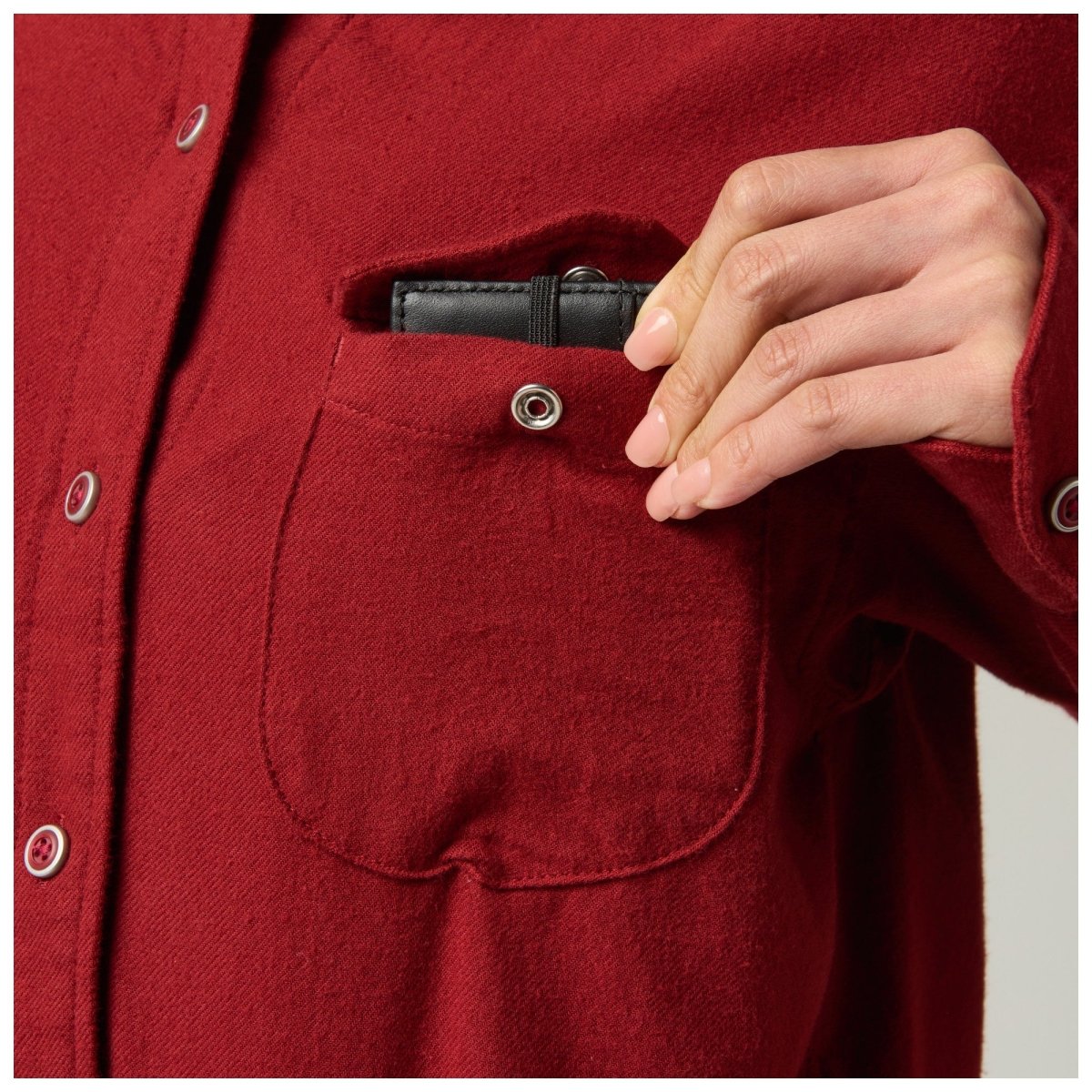 CAMISA TACTICA 5.11 - BRIANNA SOLID FLANNEL - Risk Top Tactical