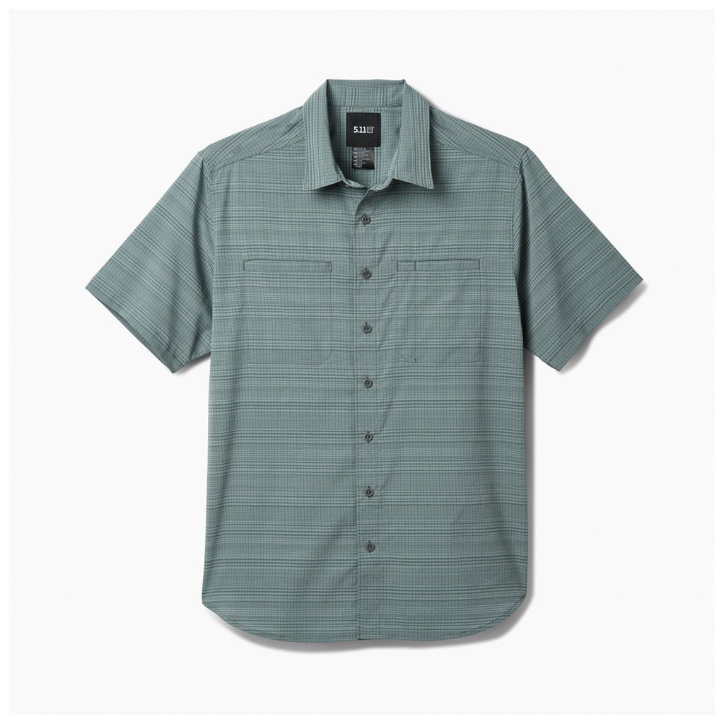 CAMISA TACTICA 5.11 - ELLIS SHORT SLEEVE SHIRT - Risk Top Tactical