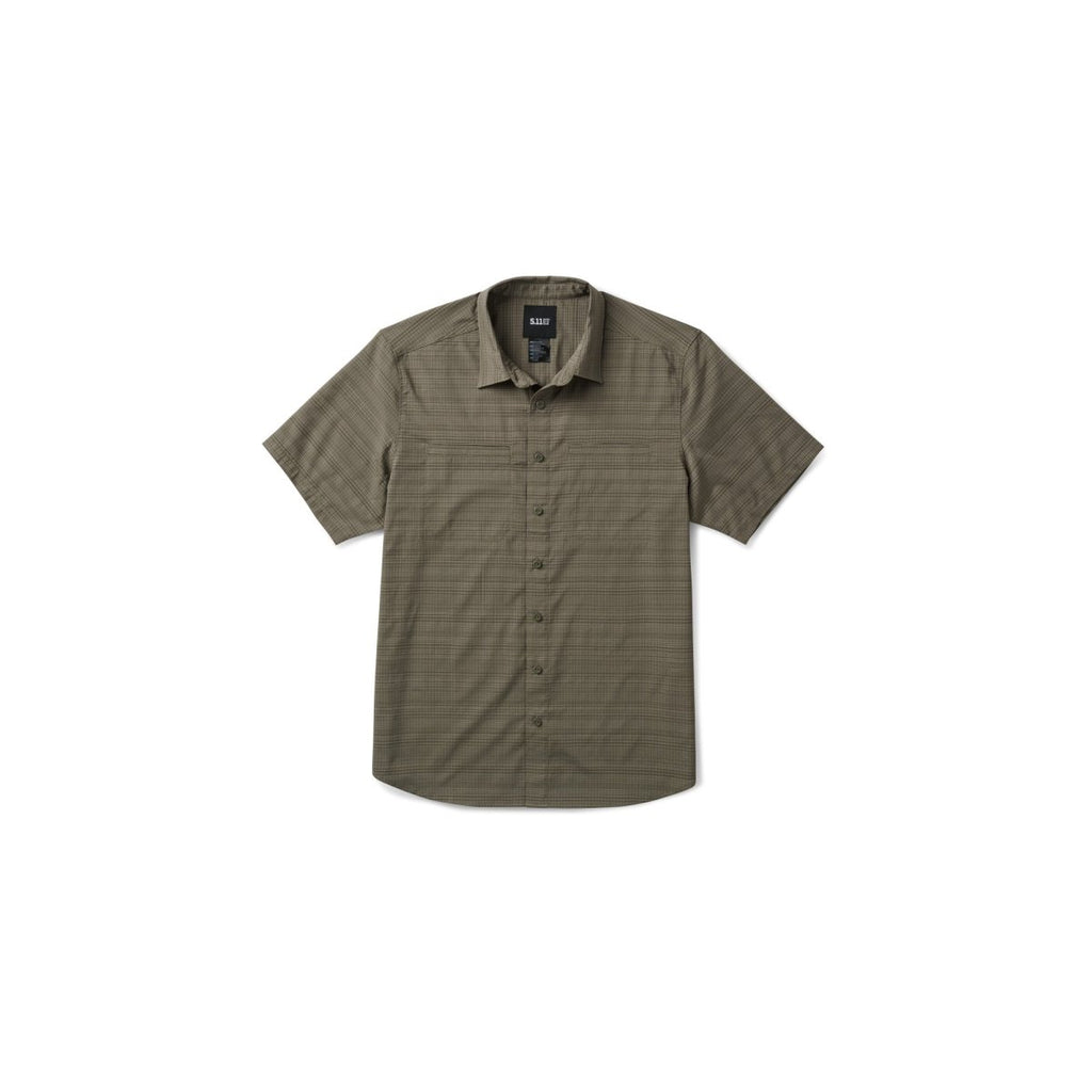 CAMISA TACTICA 5.11 - ELLIS SHORT SLEEVE SHIRT - Risk Top Tactical
