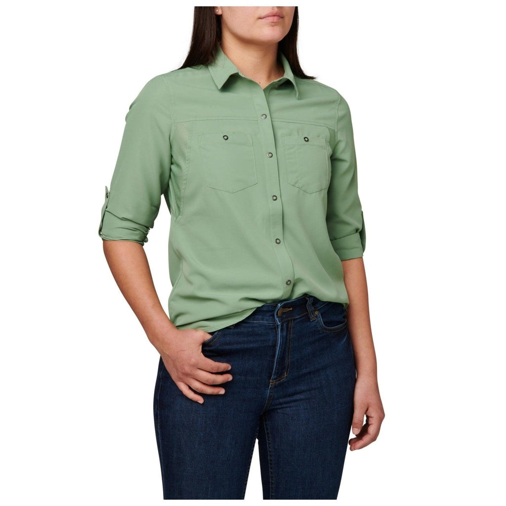 CAMISA TACTICA 5.11 - MARKSMAN MANGA LARGA PARA MUJER - Risk Top Tactical