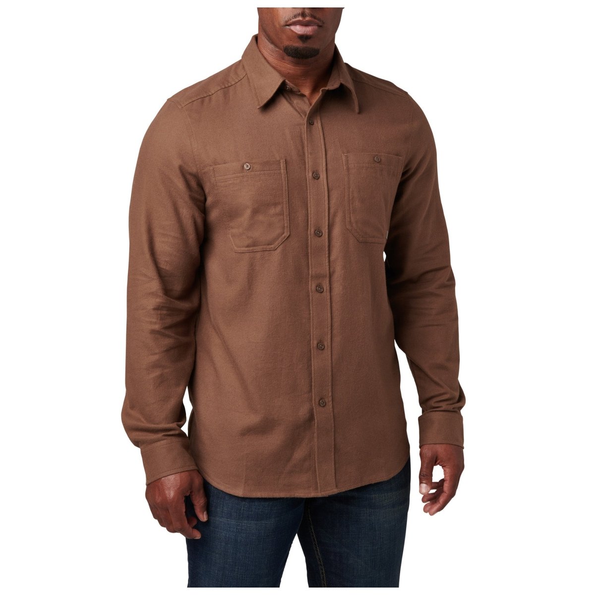 CAMISA TACTICA 5.11 - SILVERWOOD SOLID FLANNEL - Risk Top Tactical