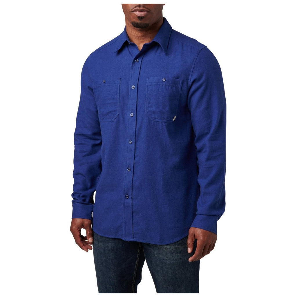 CAMISA TACTICA 5.11 - SILVERWOOD SOLID FLANNEL - Risk Top Tactical