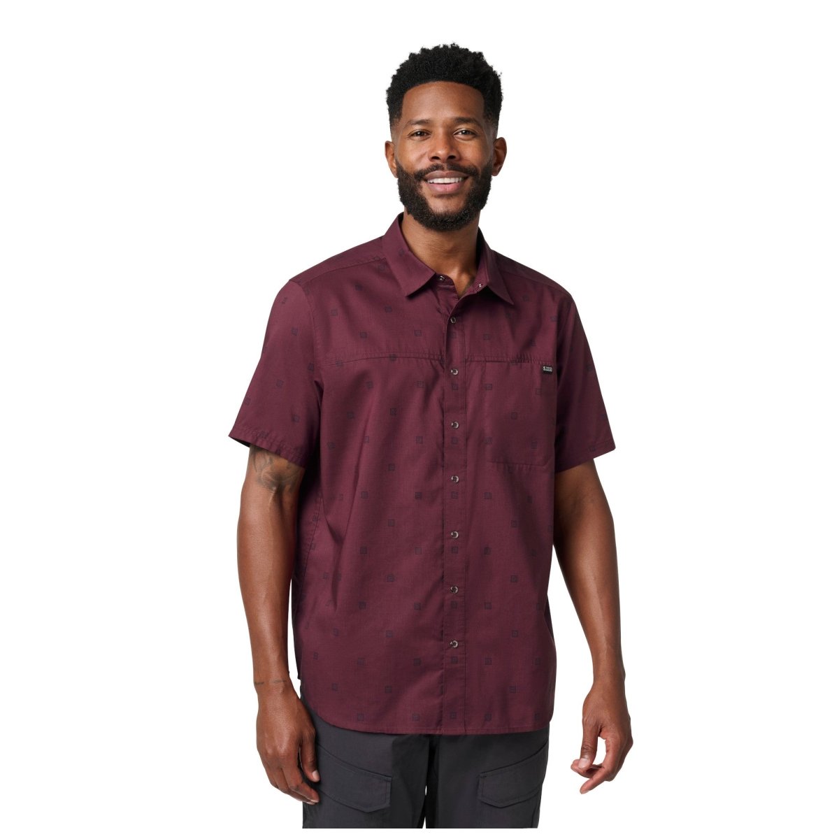 CAMISA TACTICA 5.11 - WYATT PRINT MANGA CORTA - Risk Top Tactical