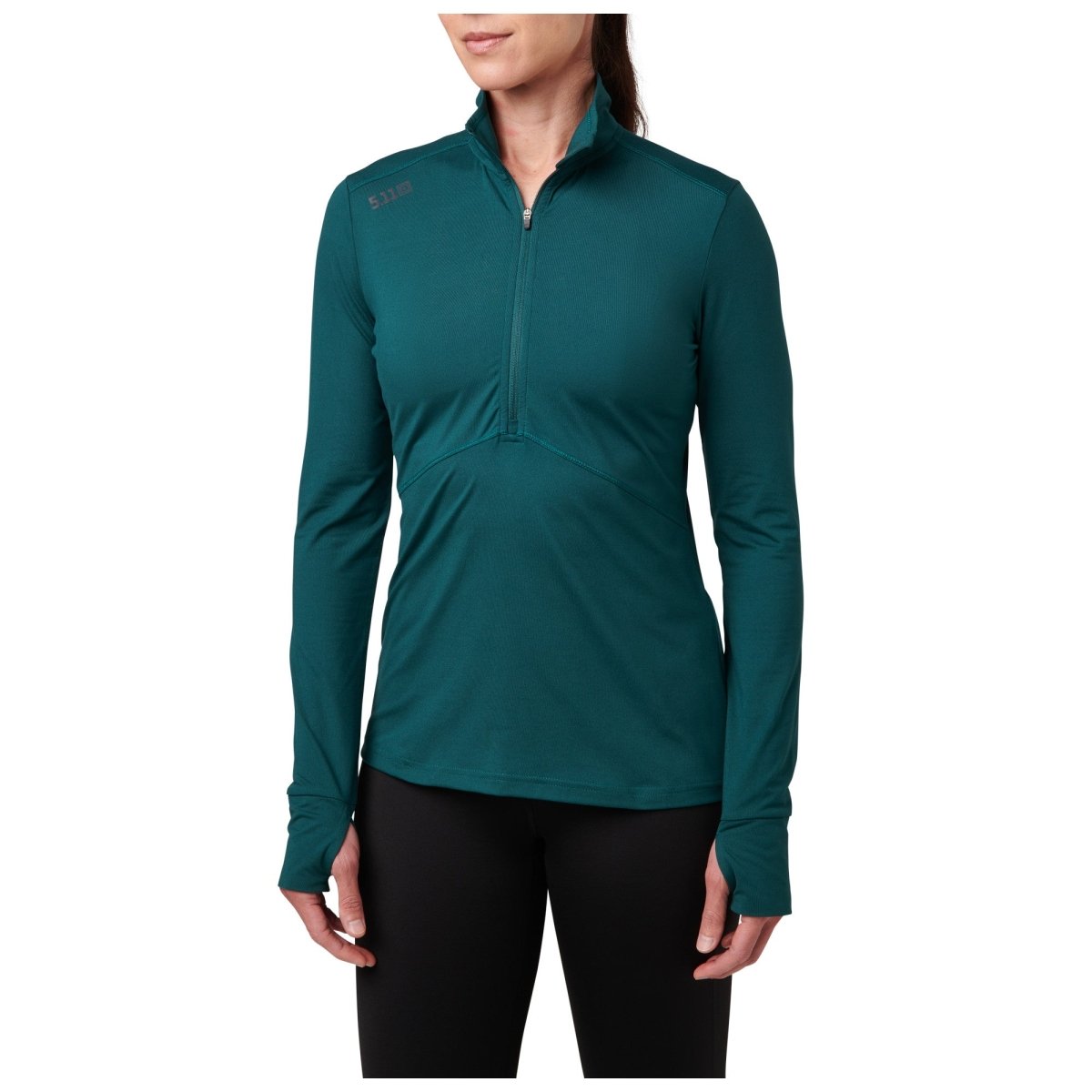 CHAMARRA DEPORTIVA 5.11 - PT - R CATALYST 1/2 ZIP PARA MUJER - Risk Top Tactical