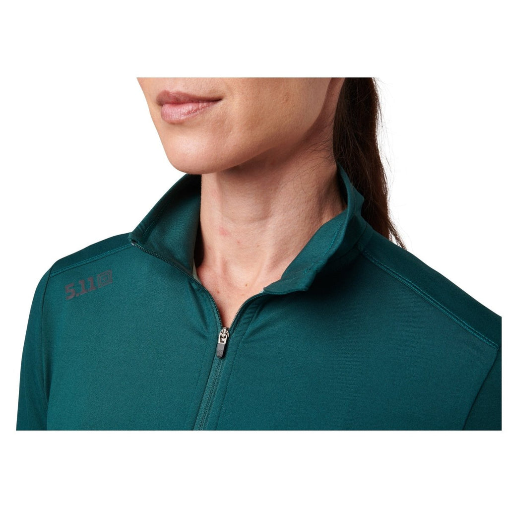 CHAMARRA DEPORTIVA 5.11 - PT - R CATALYST 1/2 ZIP PARA MUJER - Risk Top Tactical