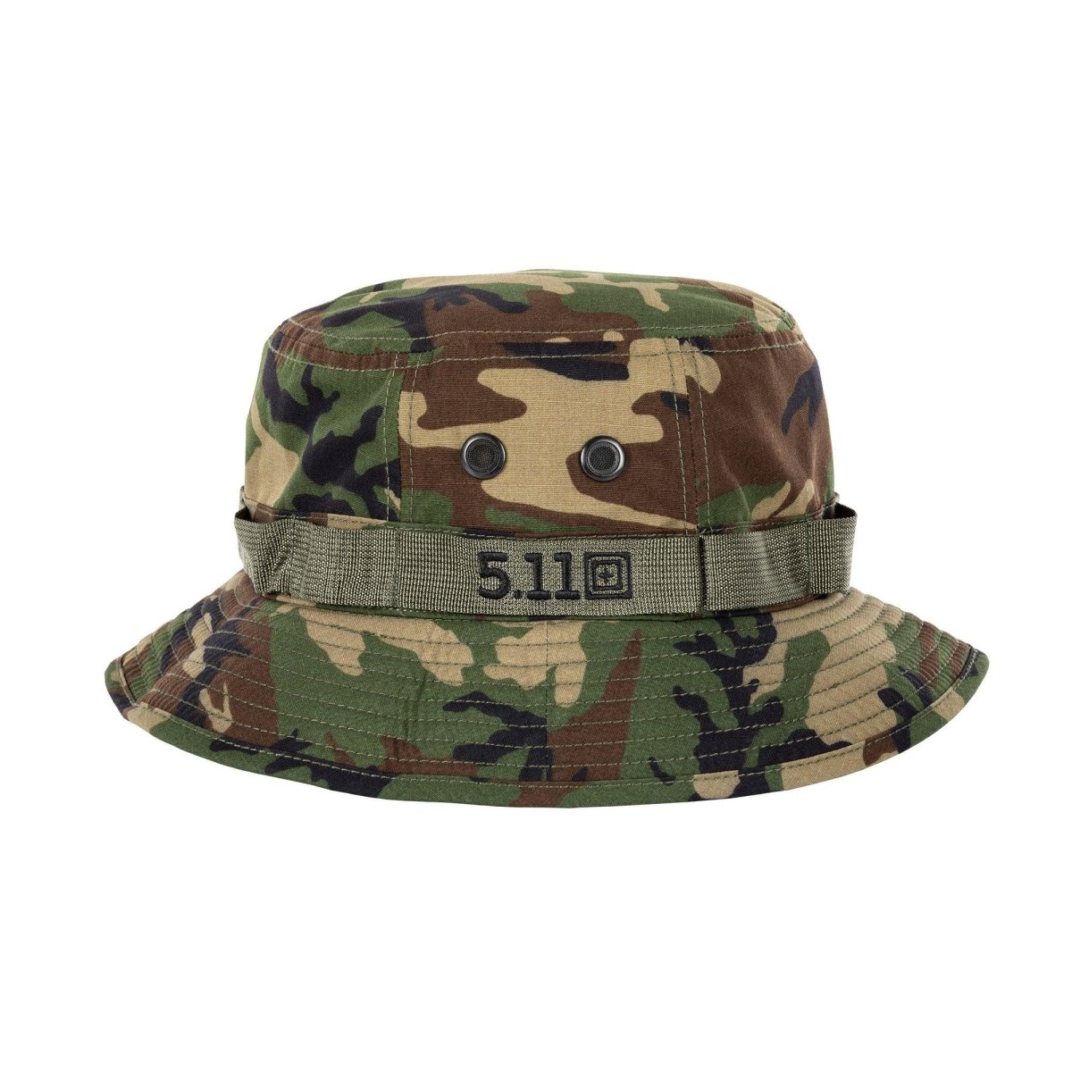 GORRO TACTICO 5.11 - BOONIE HAT WOODLAND CAMO - Risk Top Tactical