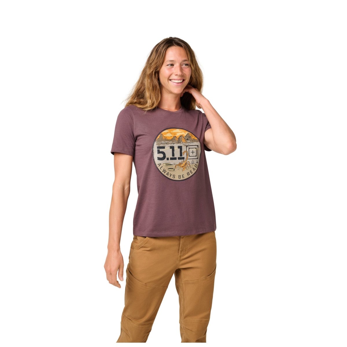 PLAYERA 5.11 - DESERTSCAPE PARA MUJER - Risk Top Tactical