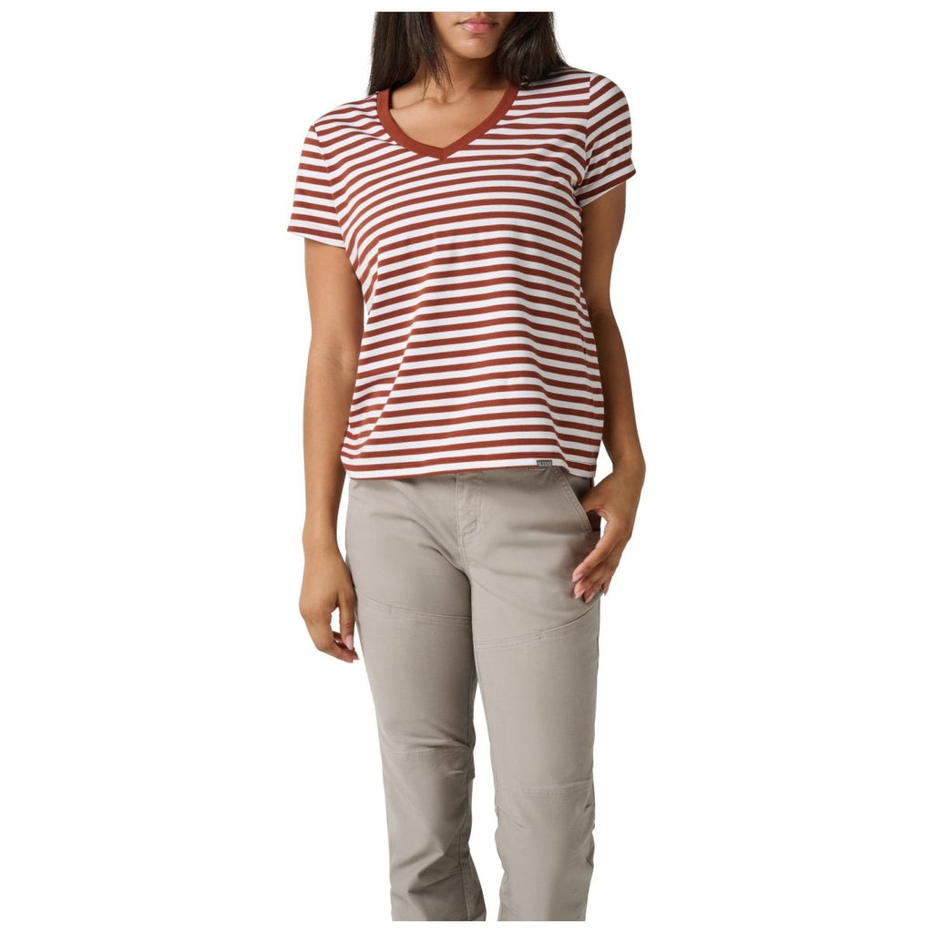 PLAYERA 5.11 - ELEVATE V RLXD PARA MUJER - Risk Top Tactical