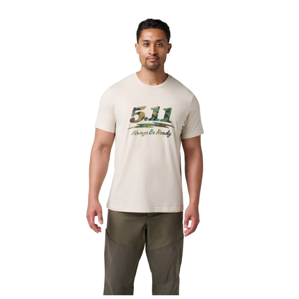 PLAYERA 5.11 - WOODLAND MOTO LOGO - Risk Top Tactical