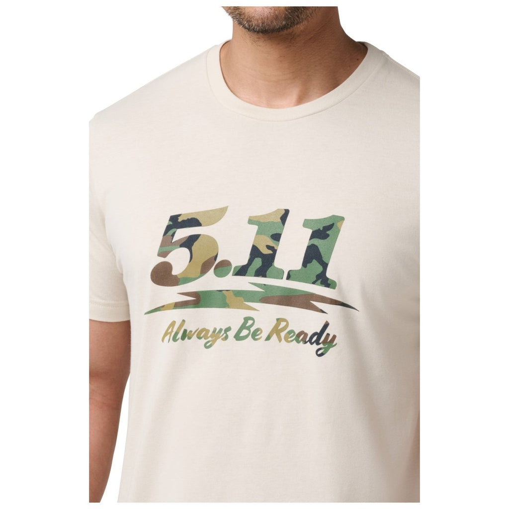 PLAYERA 5.11 - WOODLAND MOTO LOGO - Risk Top Tactical