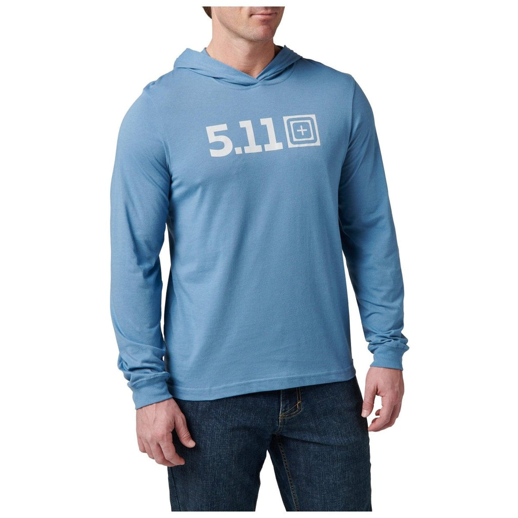 PLAYERA TACTICA 5.11 - HOODED L/S TEE - Risk Top Tactical