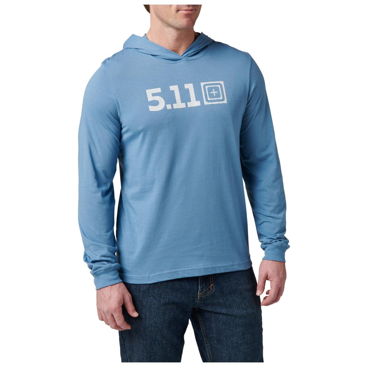 PLAYERA TACTICA 5.11 - HOODED L/S TEE - Risk Top Tactical