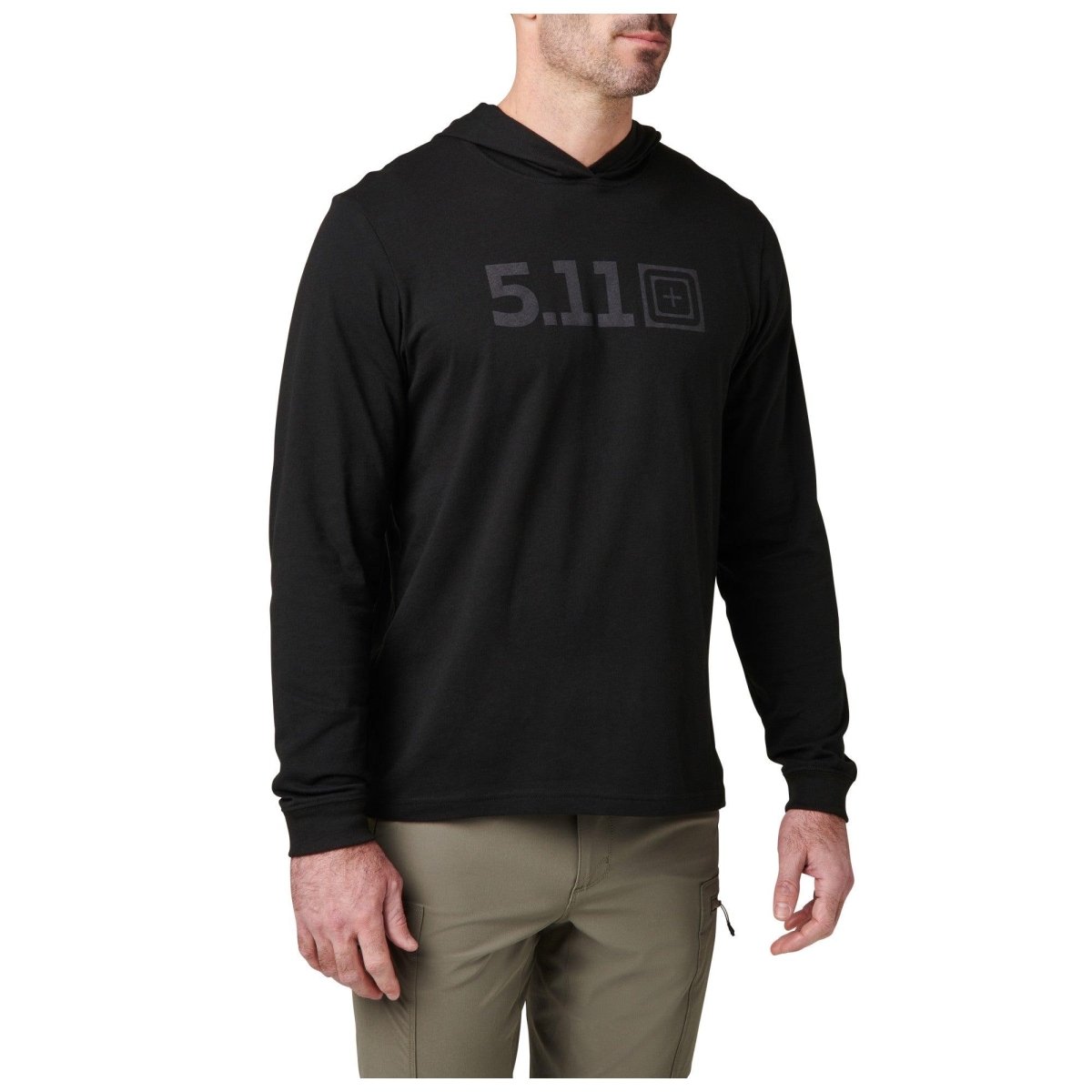 PLAYERA TACTICA 5.11 - HOODED L/S TEE - Risk Top Tactical