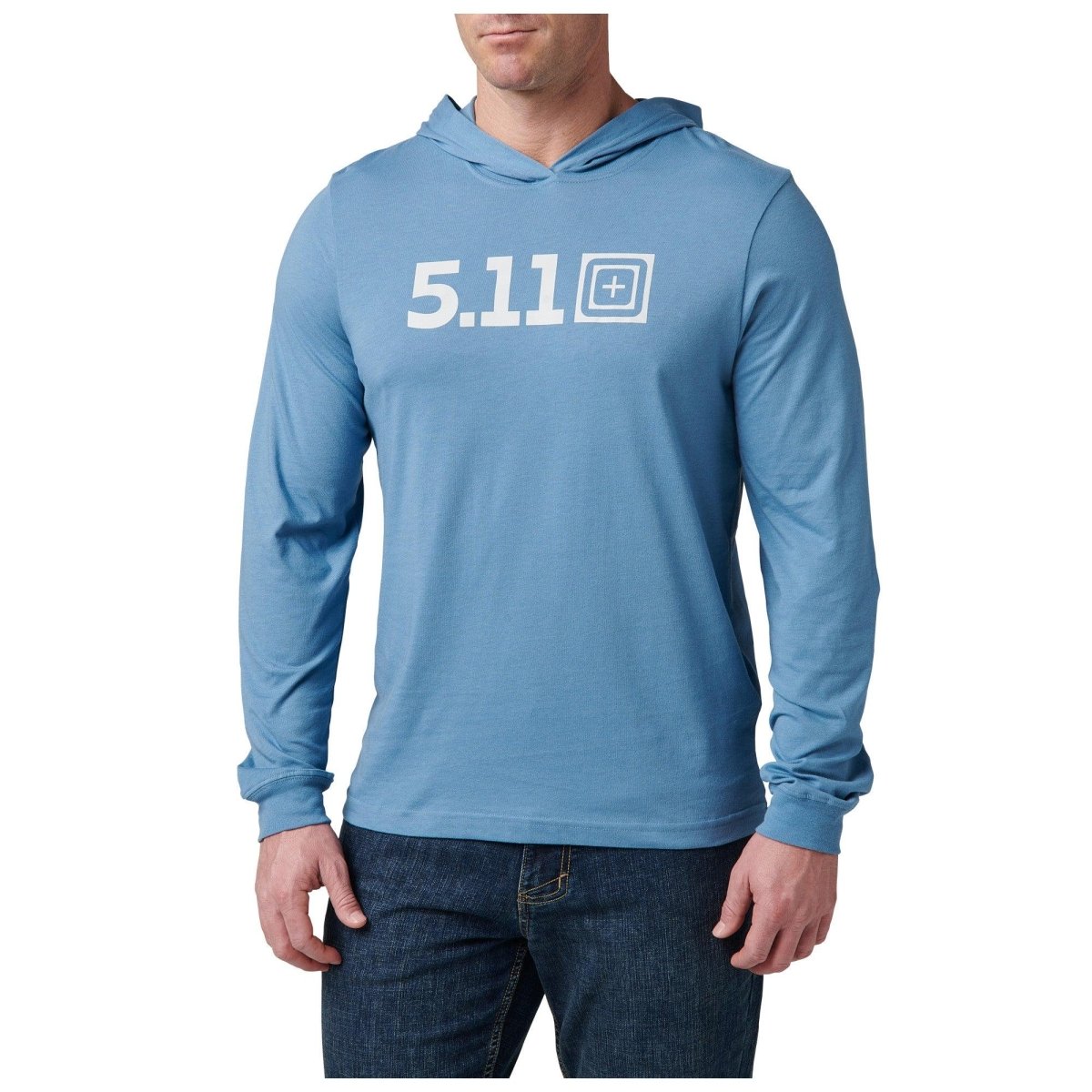 PLAYERA TACTICA 5.11 - HOODED L/S TEE - Risk Top Tactical