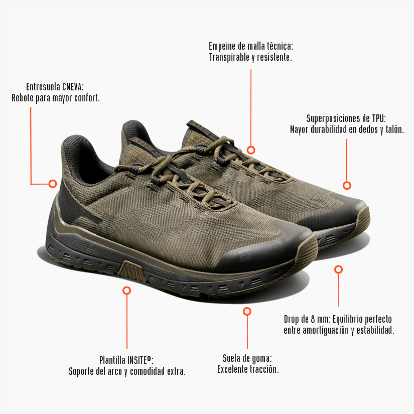 TENIS DEPORTIVOS 5.11 - PT - R INURE RUNNER - Risk Top Tactical