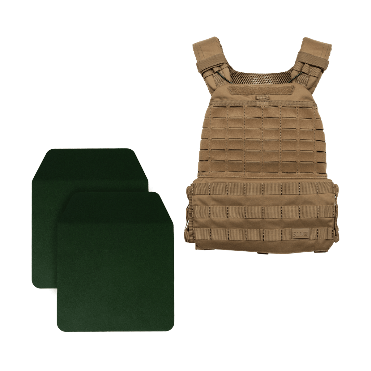 CHALECO TACTICO 5.11 - TACTEC PORTA PLACAS CON PLACAS DE PESO - Risk Top Tactical