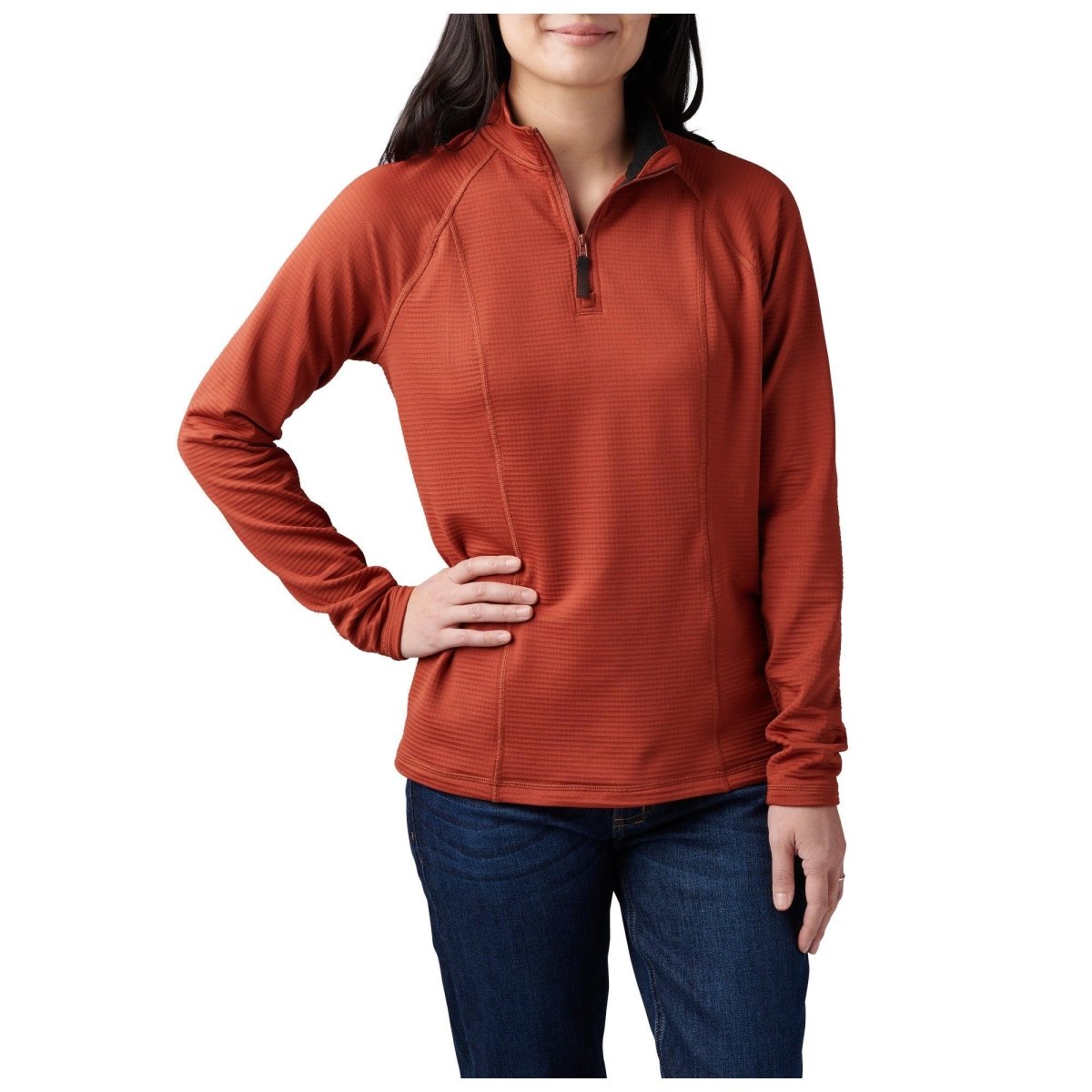 CHAMARRA DEPORTIVA 5.11 - STRATOS 1/4 ZIP PARA MUJER - Risk Top Tactical