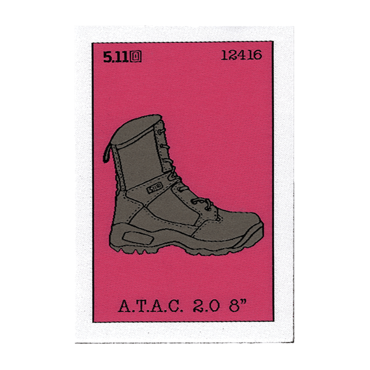 PARCHE TACTICO 5.11 - ATAC BOOT LOTERIA - Risk Top Tactical