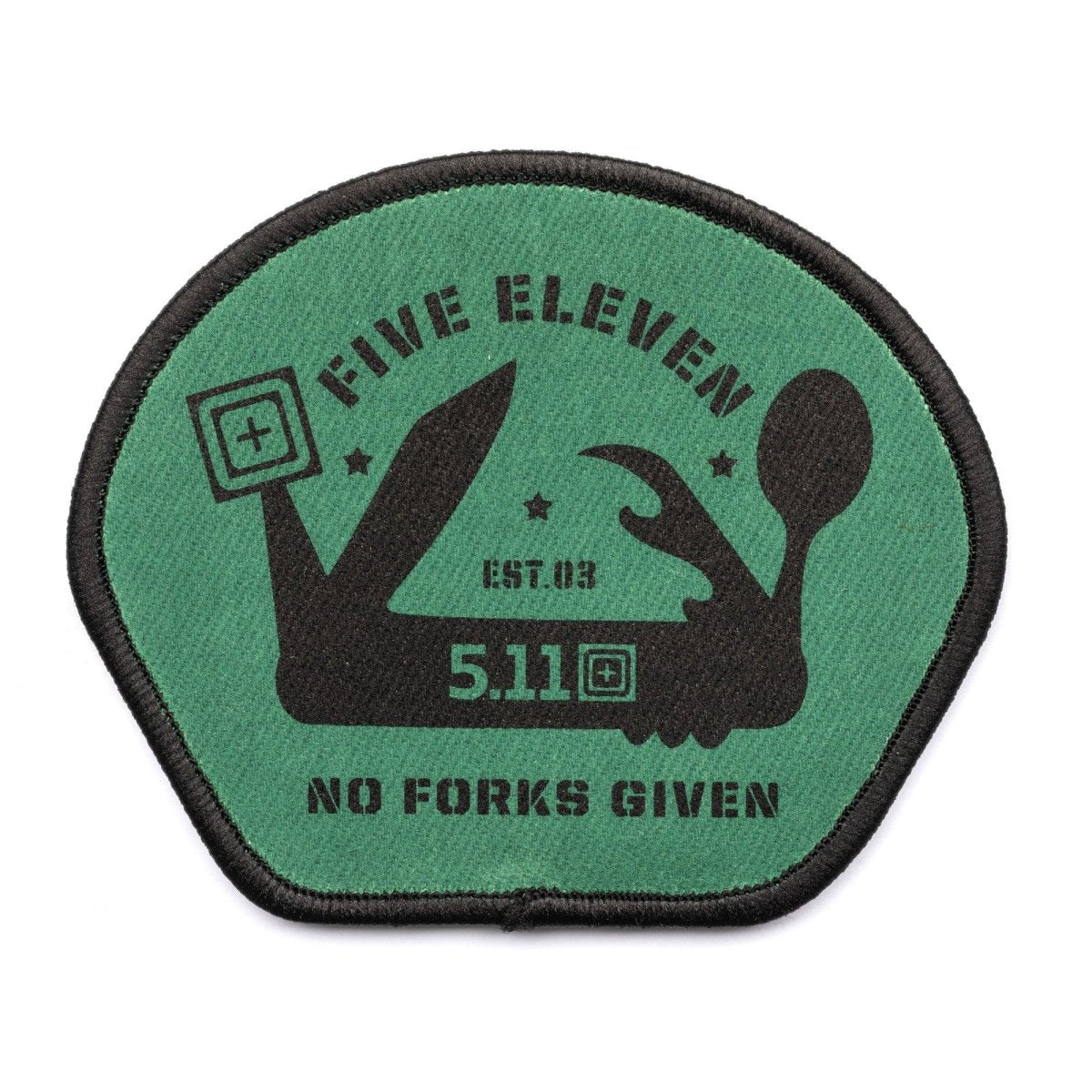 PARCHE TACTICO 5.11 - NO FORKS GIVEN - Risk Top Tactical