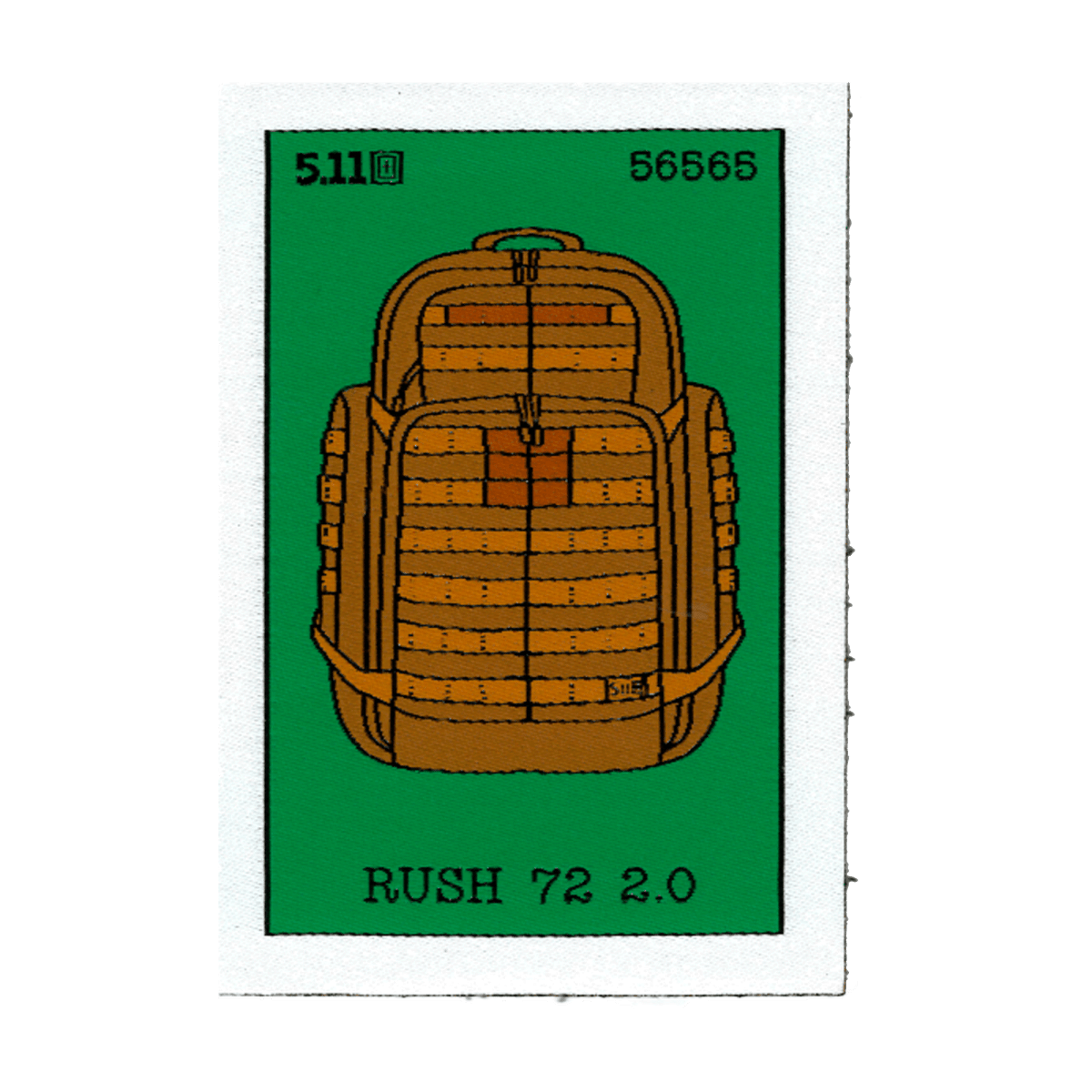PARCHE TACTICO 5.11 - RUSH72 LOTERIA - Risk Top Tactical