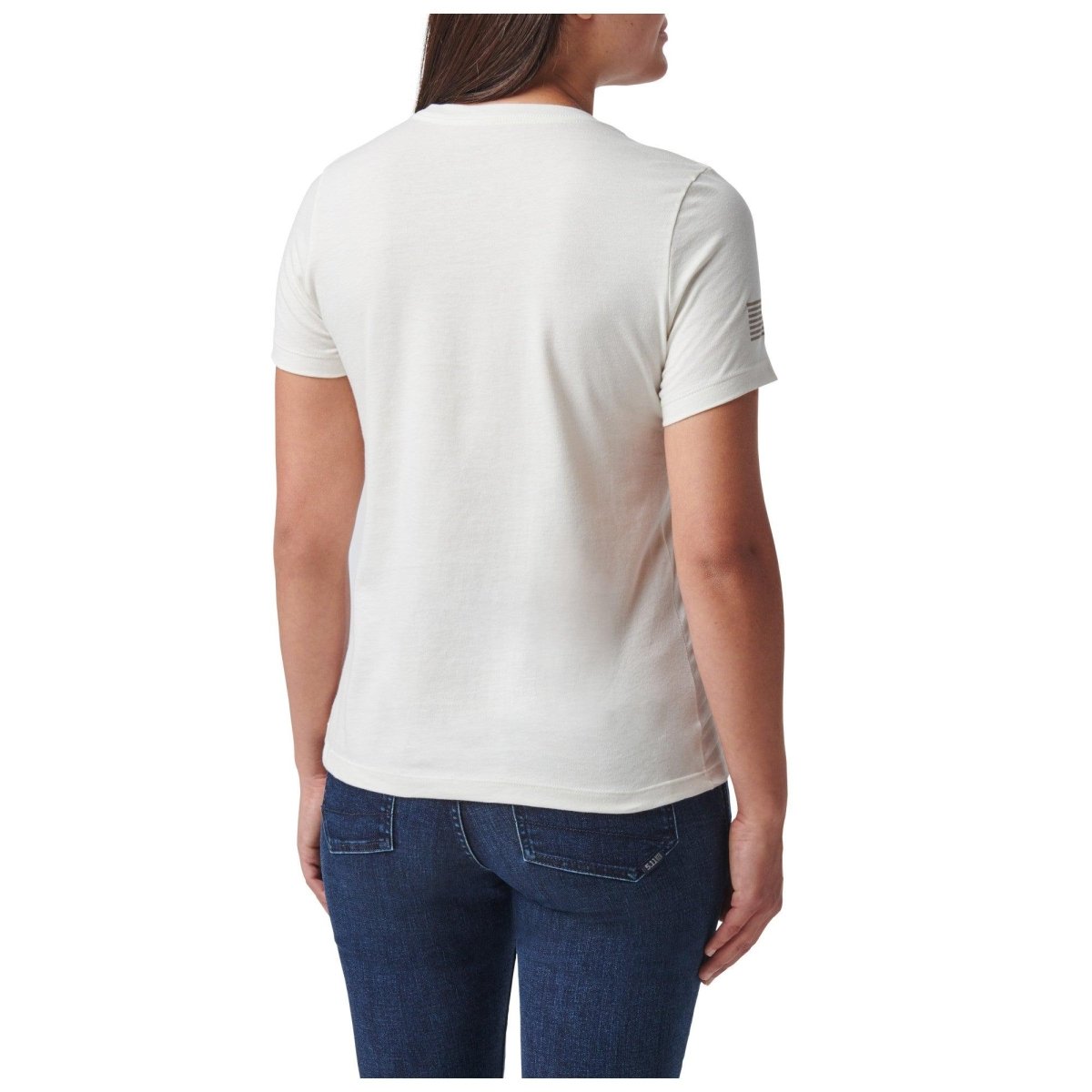 PLAYERA 5.11 - SILVER FLAG LOGO PARA MUJER - Risk Top Tactical